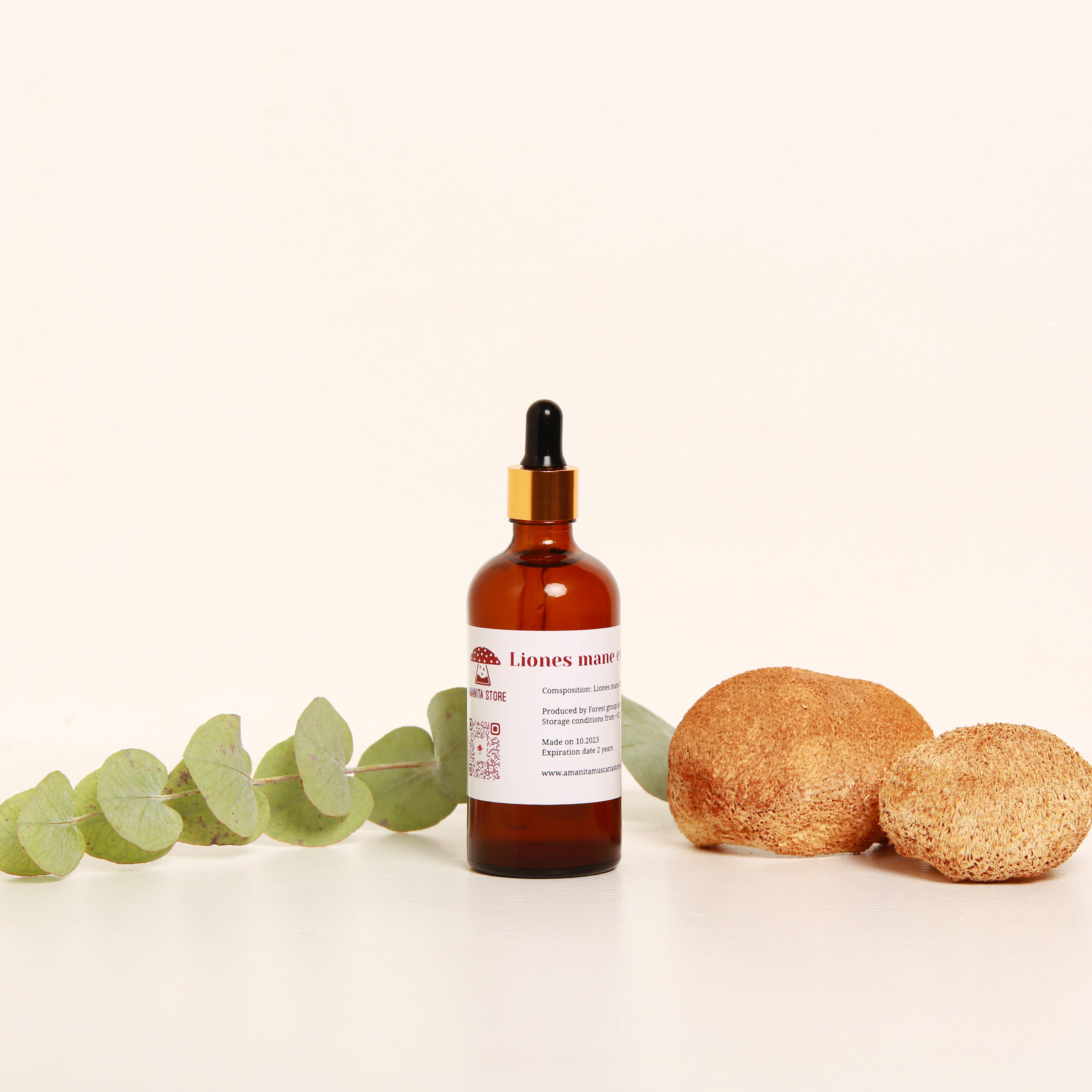 Lion's Mane Tincture – Double Extraction from Fresh Organic Fruiting Bodies