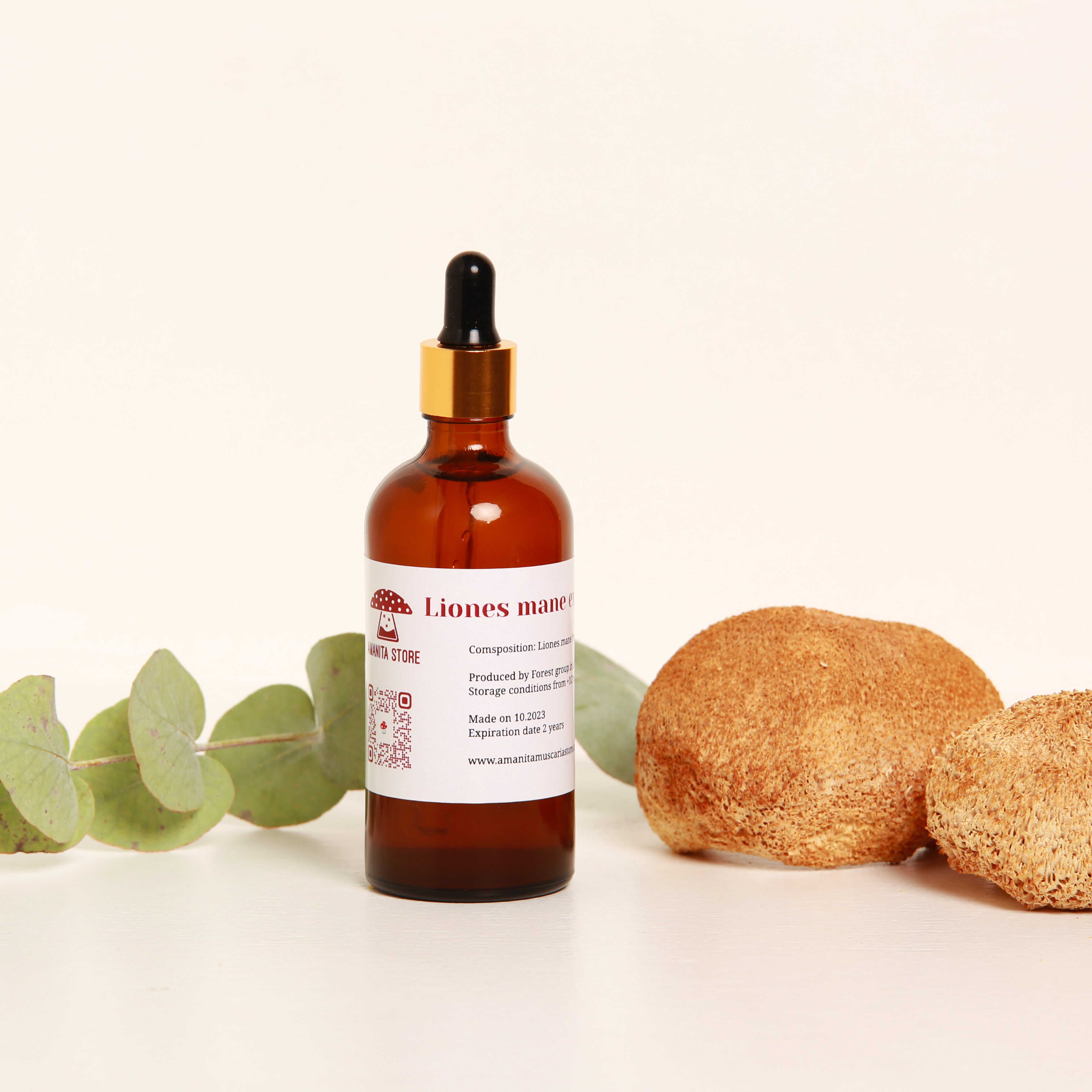 Lion's Mane Tincture – Double Extraction from Fresh Organic Fruiting Bodies